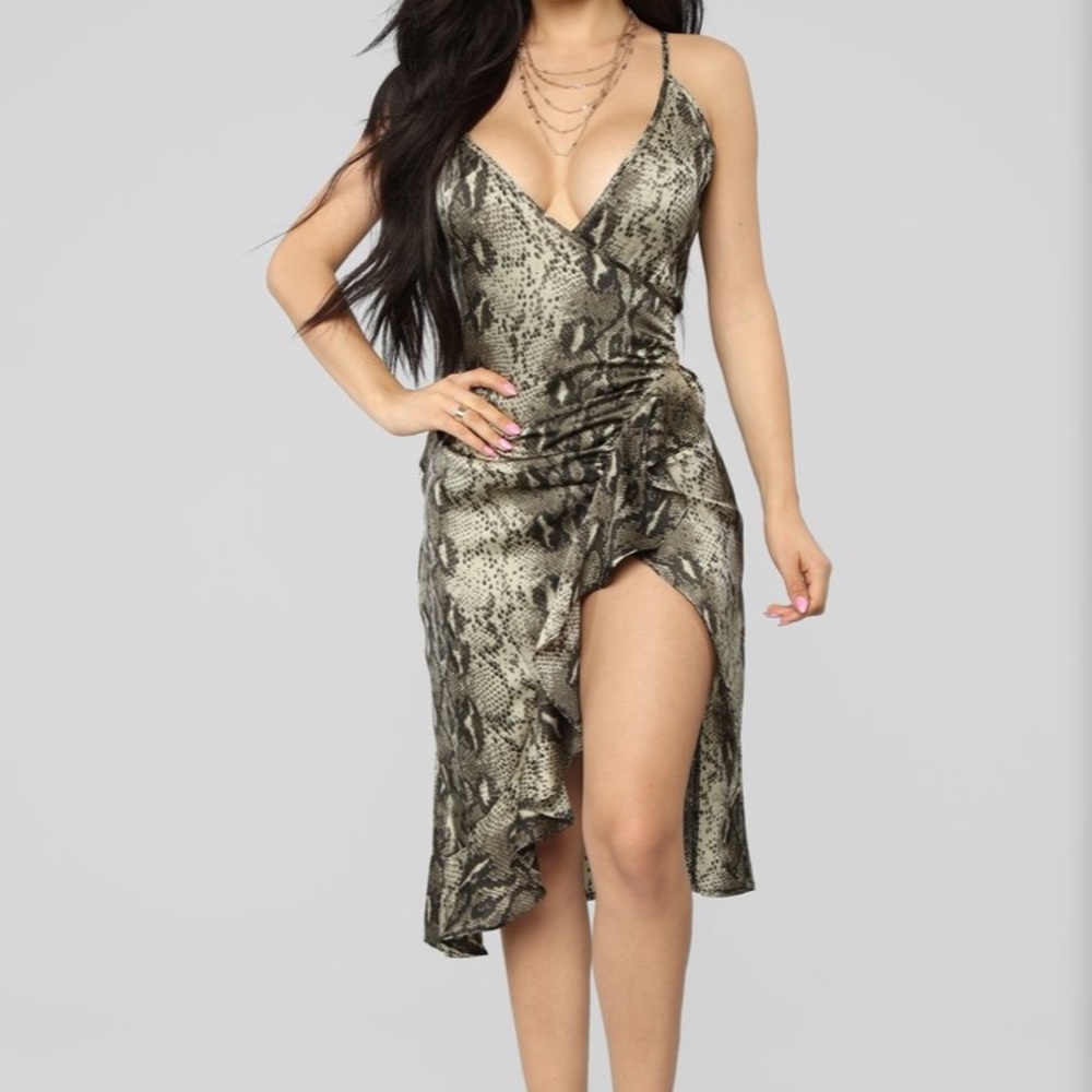Fashion Nova For the Rest of Our Days snake dress